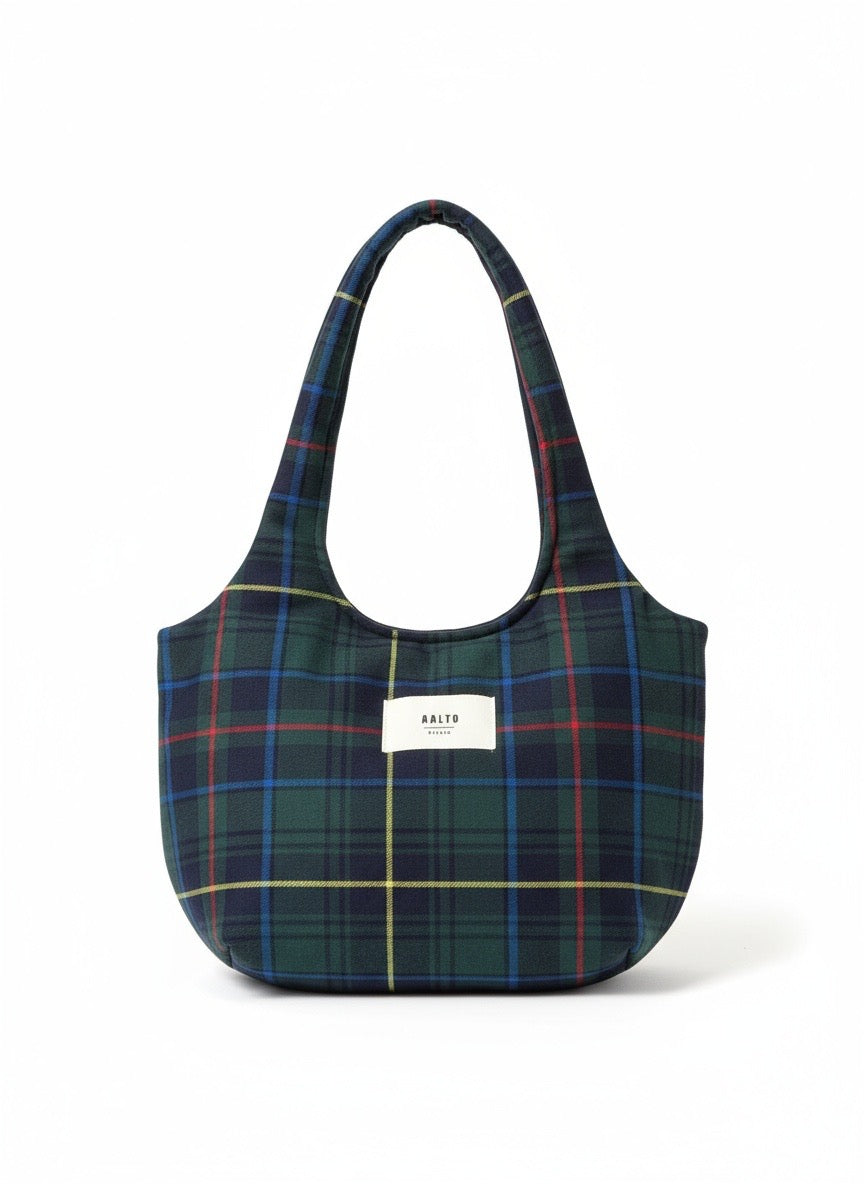 Leonor bag - blue Scottish tartan